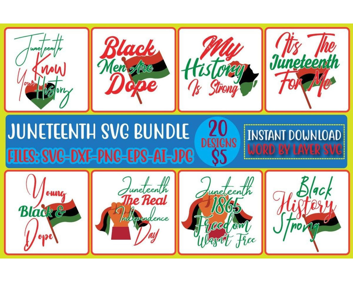 Juneteenth SVG Bundle