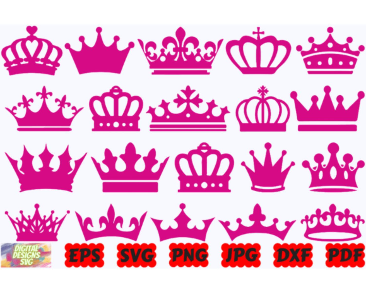 Crown SVG, Queen Crown SVG, King Crown