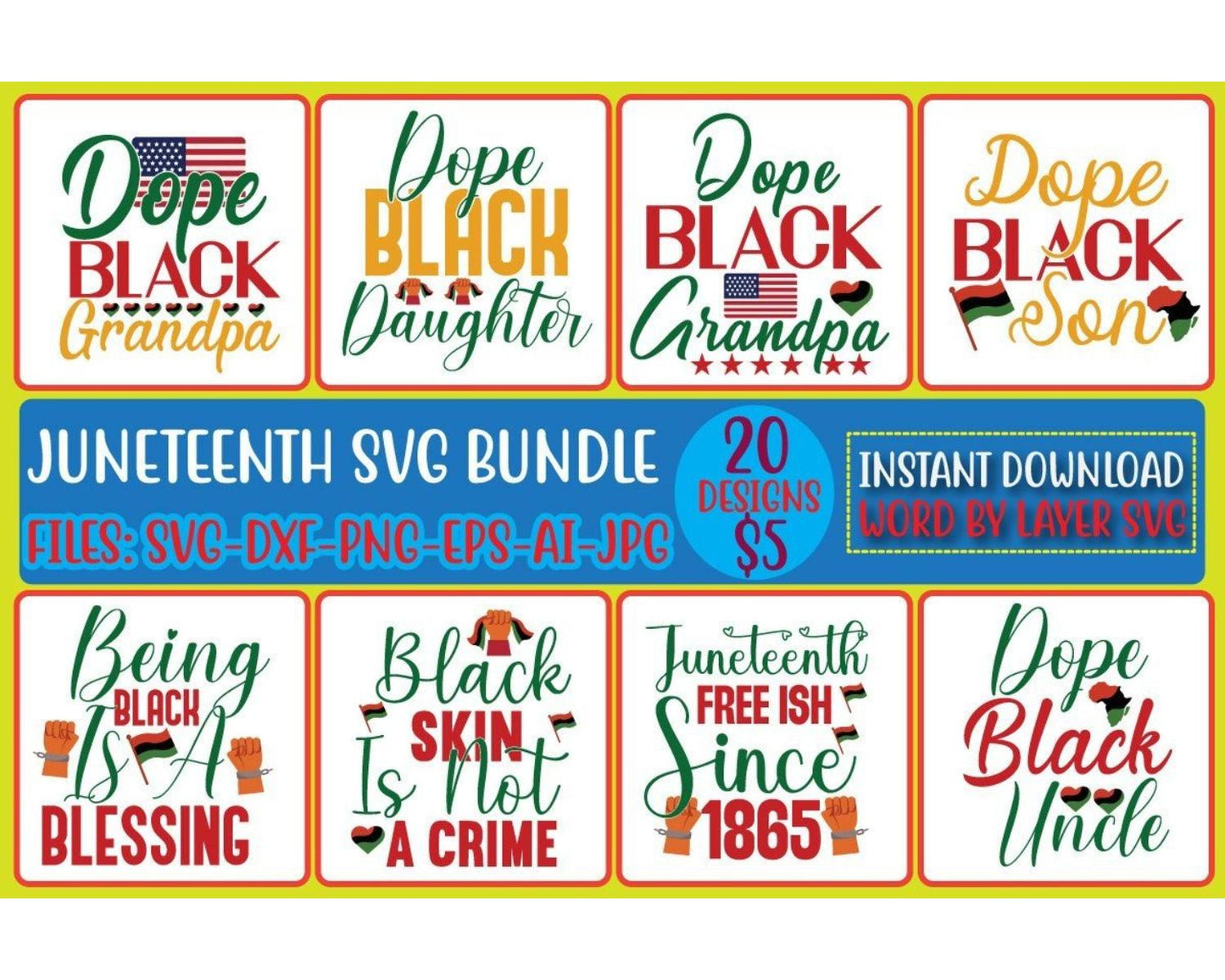 Juneteenth SVG Bundle