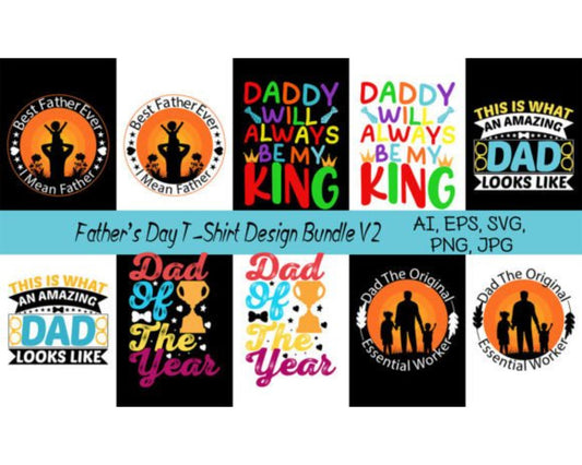 Fathers Day Bundle Tshirt design