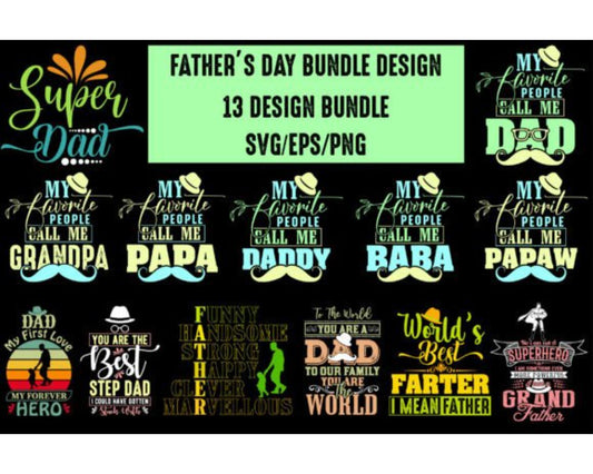 Fathers Day Bundle Design