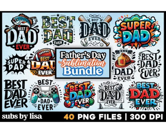 Dad Sublimation Designs PNG Fathers Day