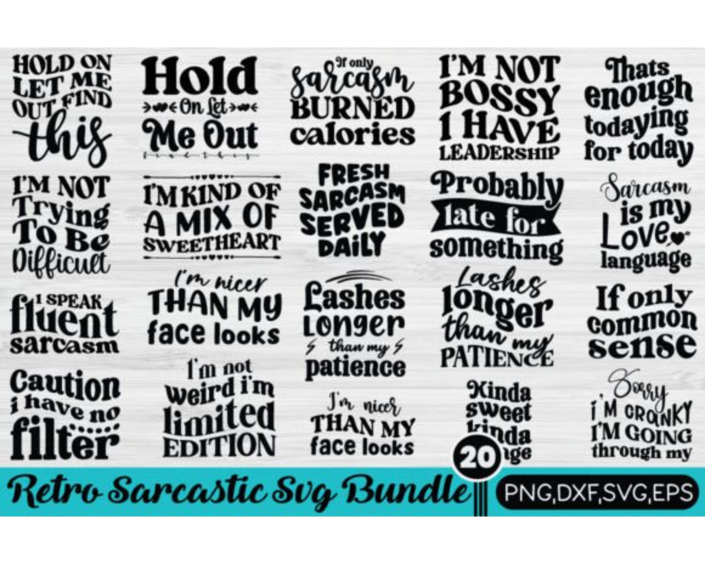 Mega Sarcastic Svg Bundle