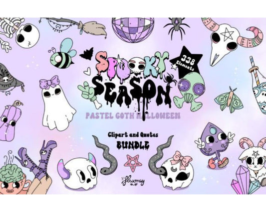 Pastel Goth Spooky Halloween Bundle