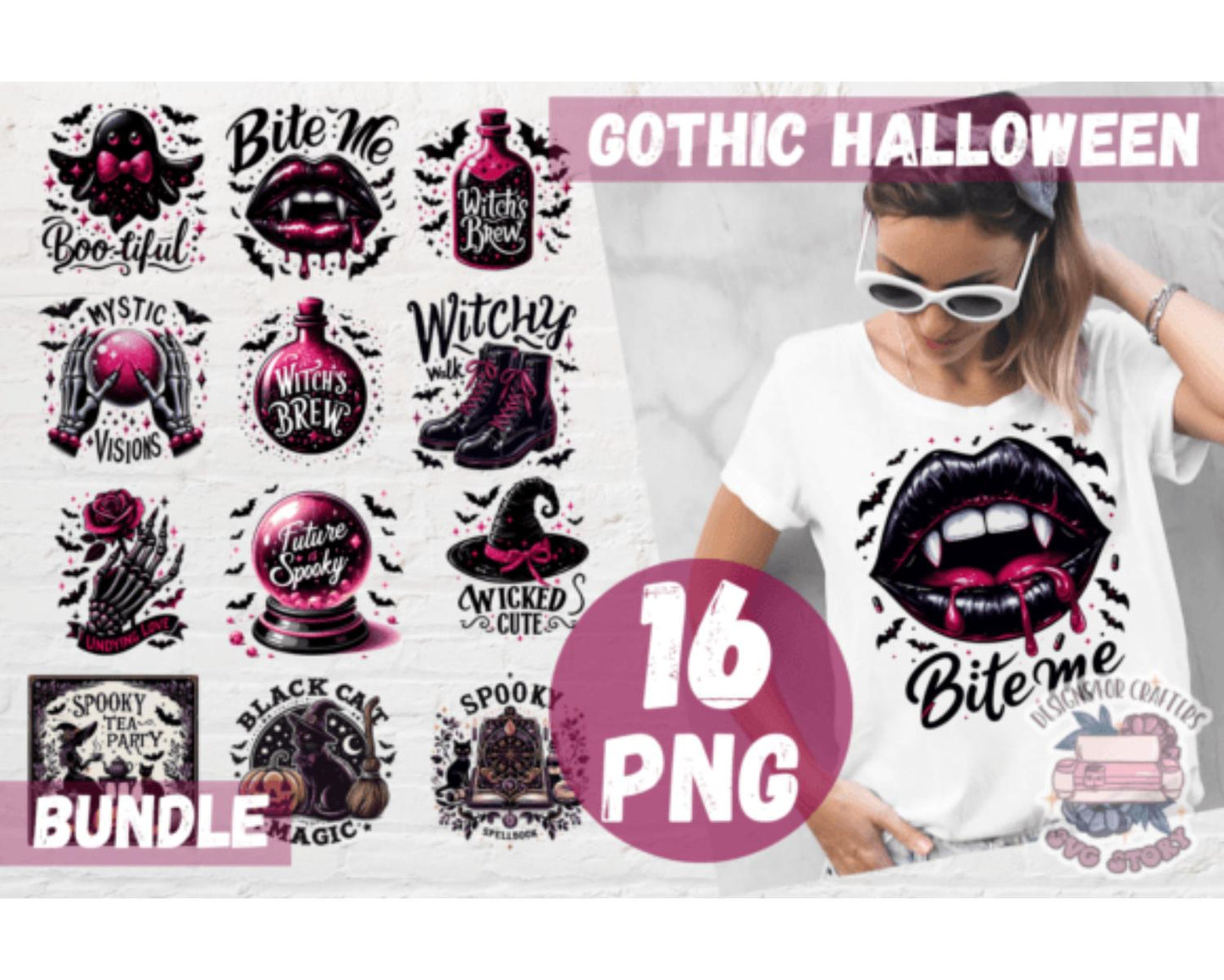 Gothic Halloween Bundle Sublimation