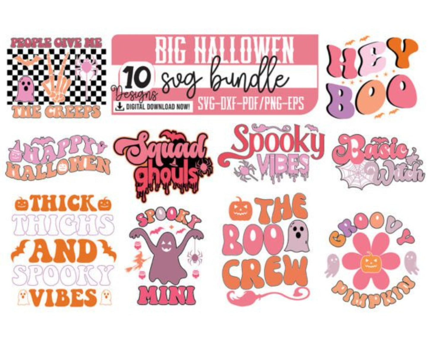 Big Hallowen Svg Bundle