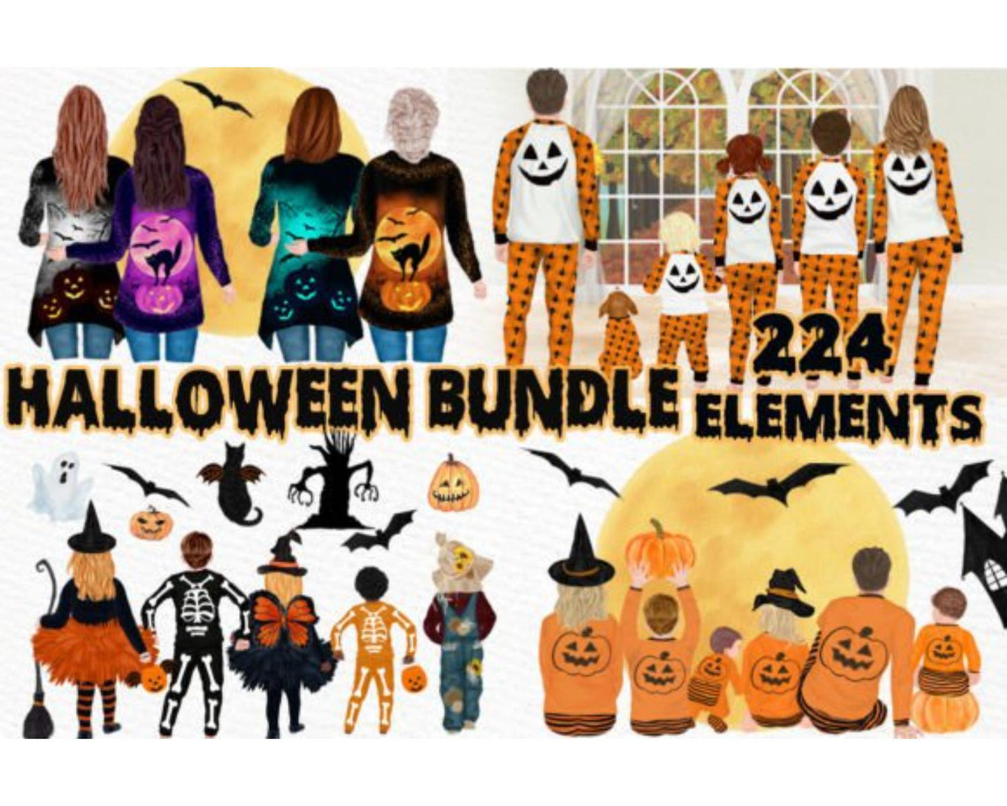 Hallowen Bundle Halloween Clipart