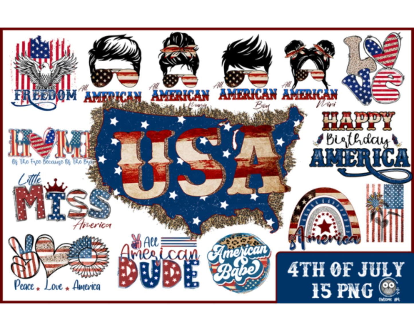 4th of July Bundle Sublimation