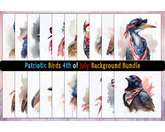 Patriotic Birds 4th of July Bundle