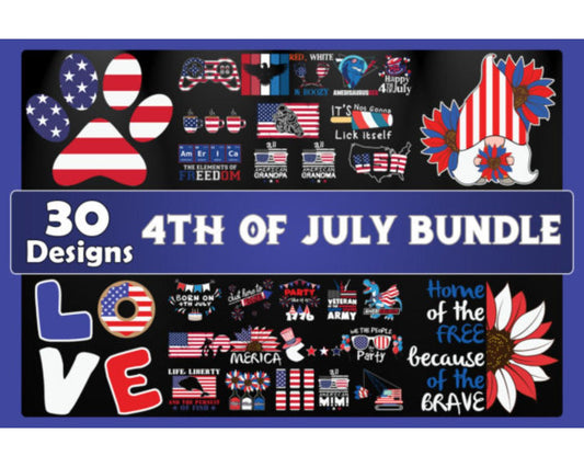 4th of July Bundle SVG 30 Designs