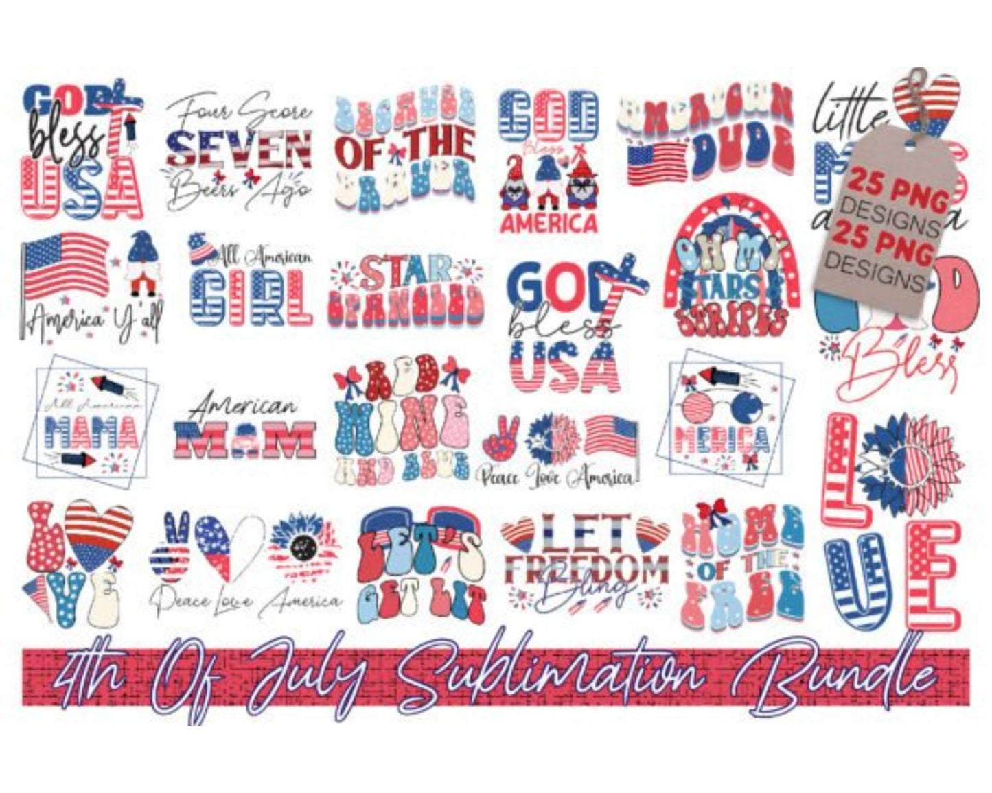 4th of July Bundle Sublimation