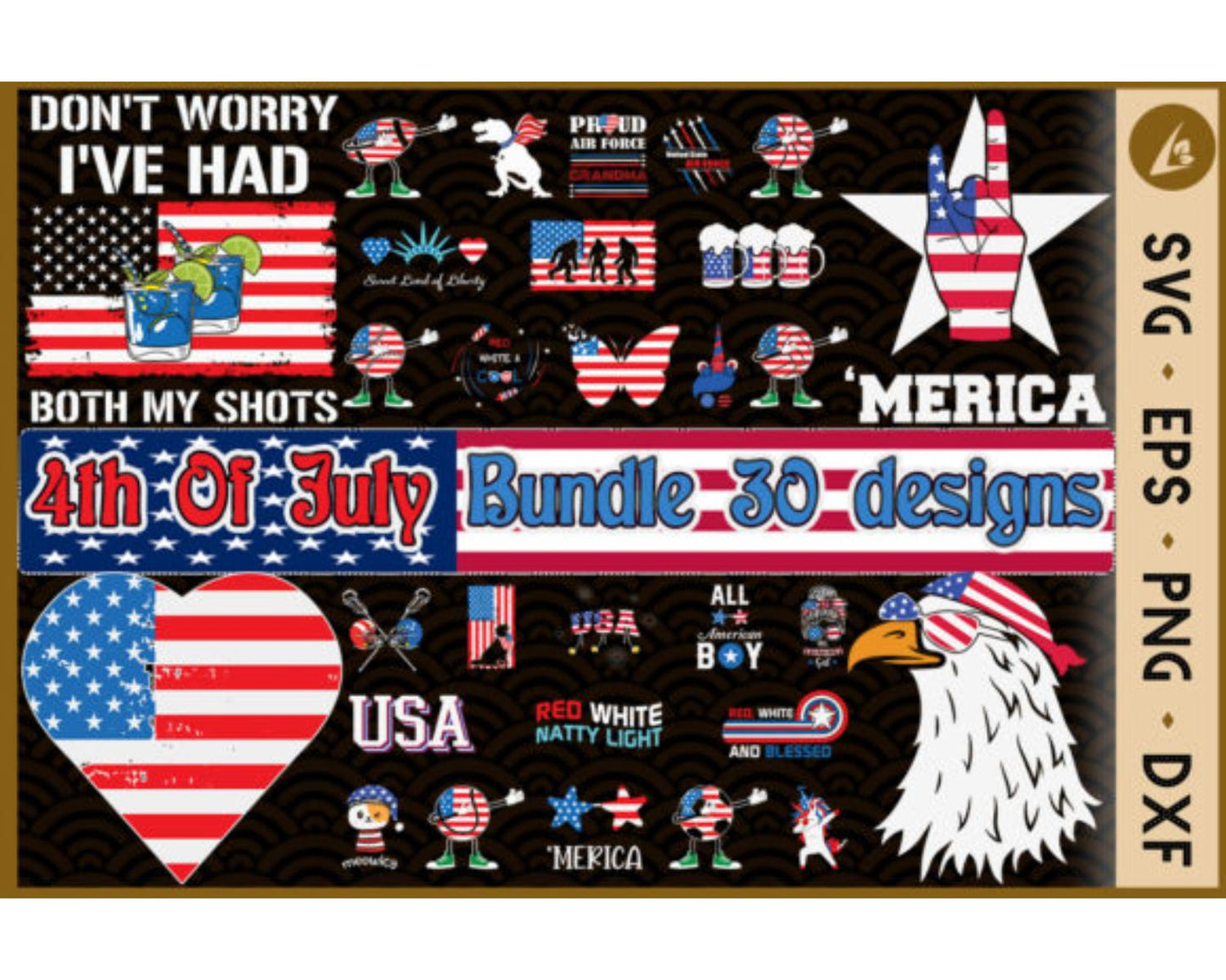 4th of July Bundle SVG 30 Designs