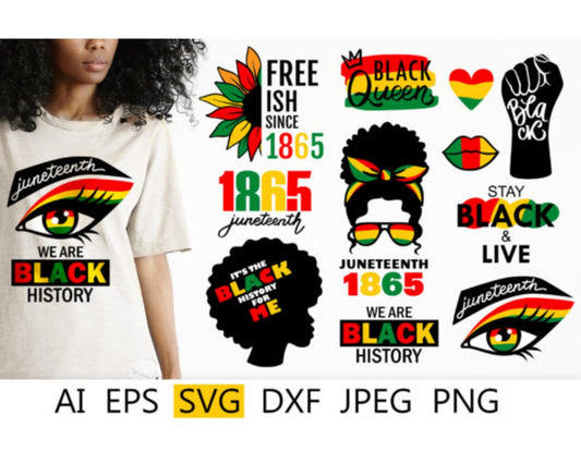 Juneteenth Svg Bundle, Black History Mon