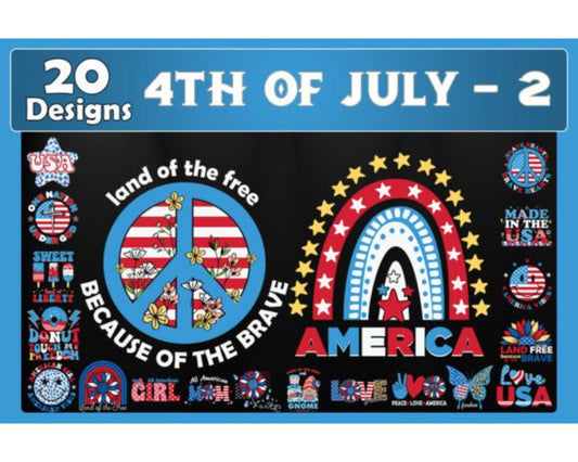 4th of July Bundle SVG 20 Designs