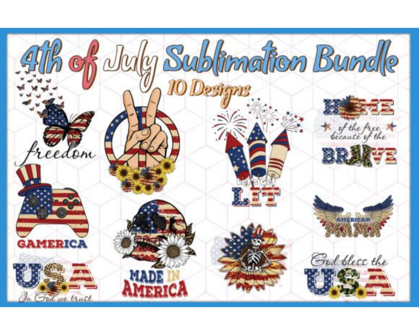 4th of July Bundle Sublimation