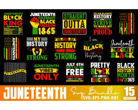 Juneteenth SVG Bundle Quotes