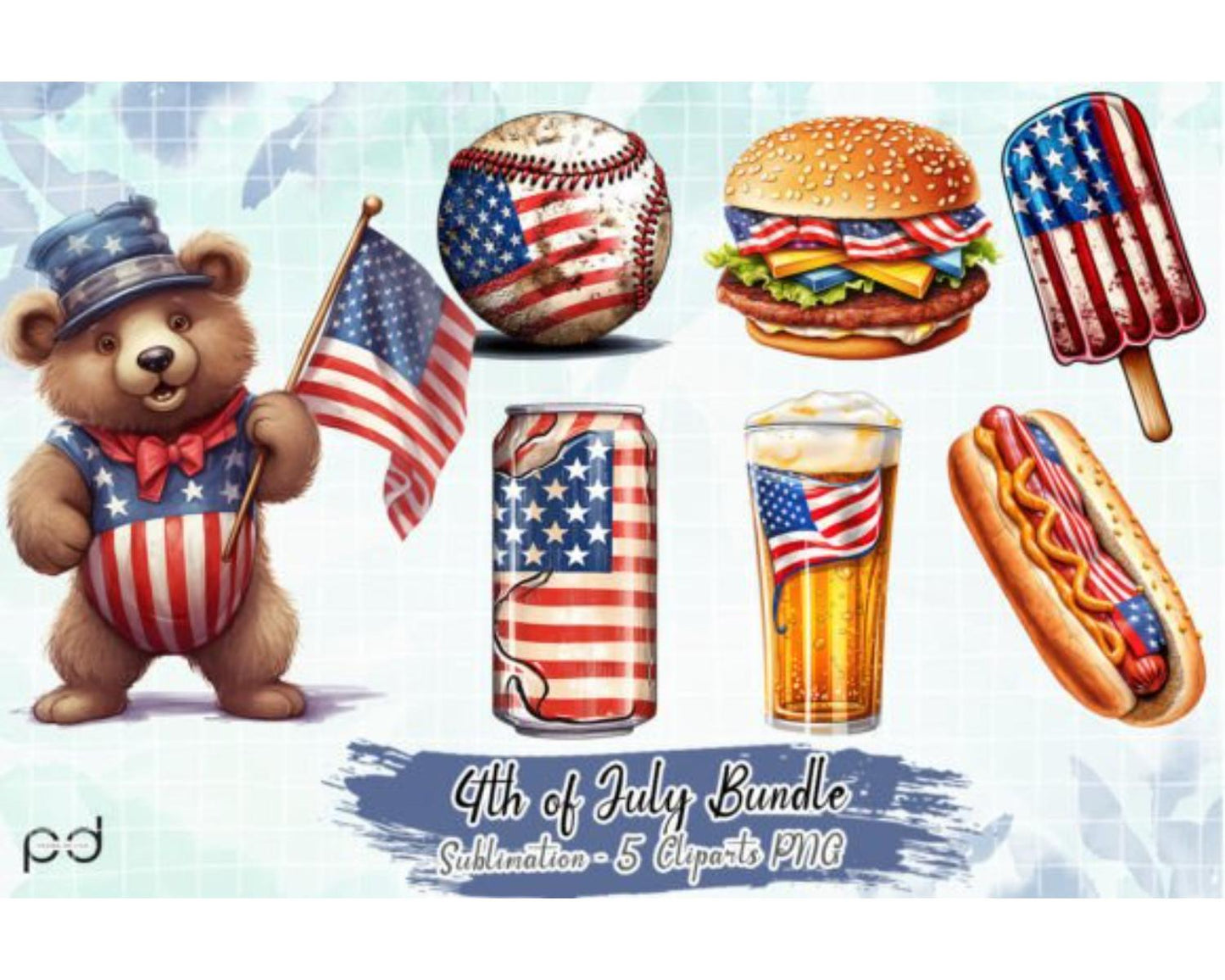 4th of July Bundle Sublimation