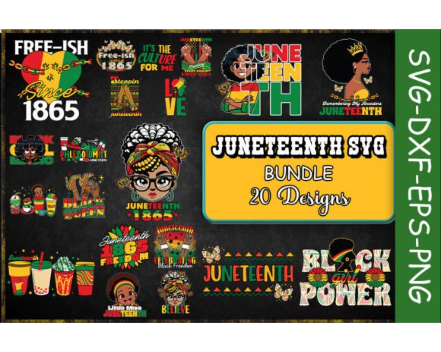 Support Juneteenth SVG Bundle