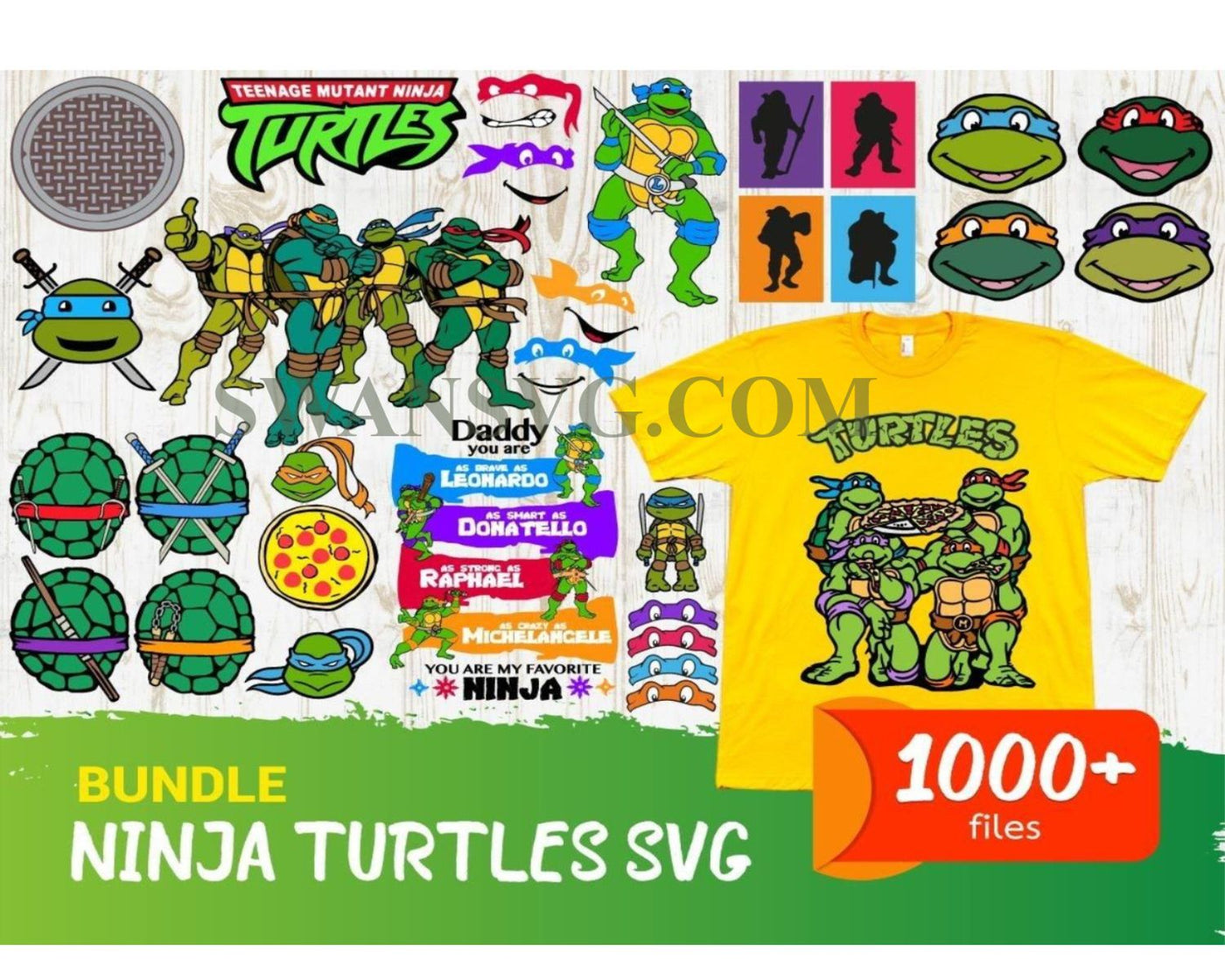 Ninja Turtle Bundle Svg, Trending Svg, Ninja Svg – SwanSvg