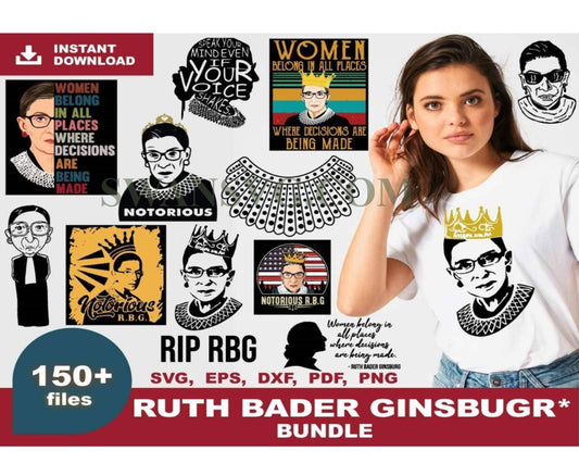 150 Ruth Bader Ginsbugr Svg, Trending Svg, Ruth Bader Svg