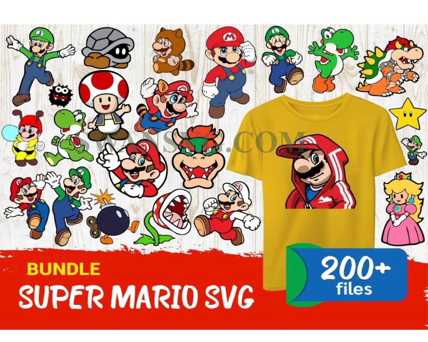 Super Mario Bundle SVG, Super Mario Svg, Super Mario Game Svg