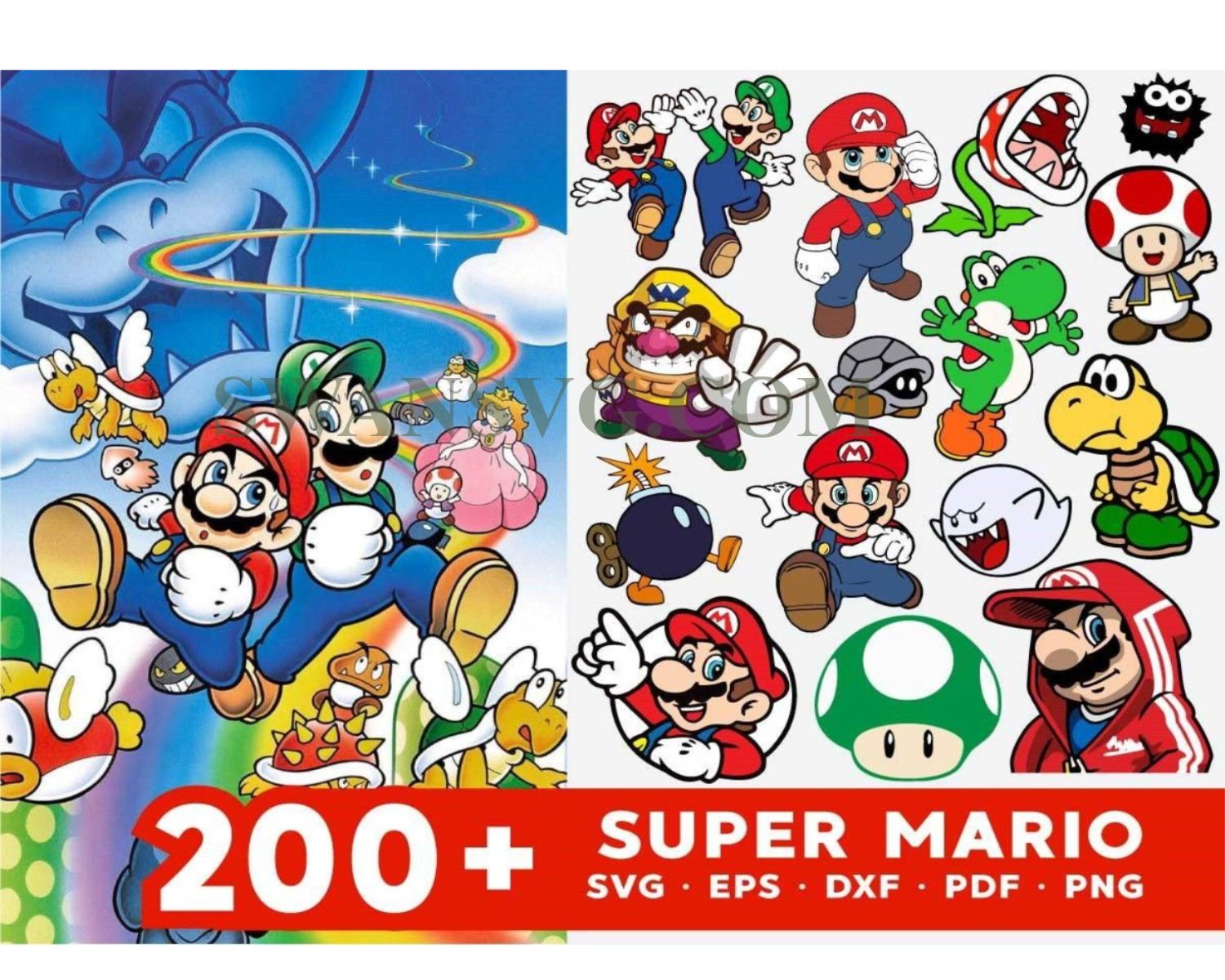 Super Mario Bundle SVG, Super Mario Svg, Super Mario Game Svg – SwanSvg