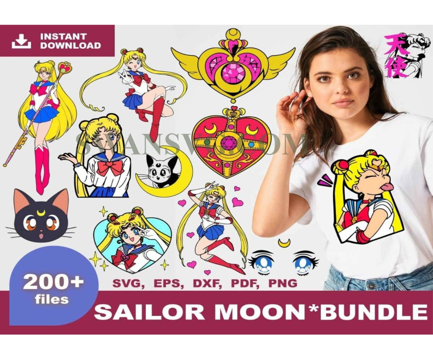 Sailor Moon Bundle, Trending Svg, Sailor Moon Svg