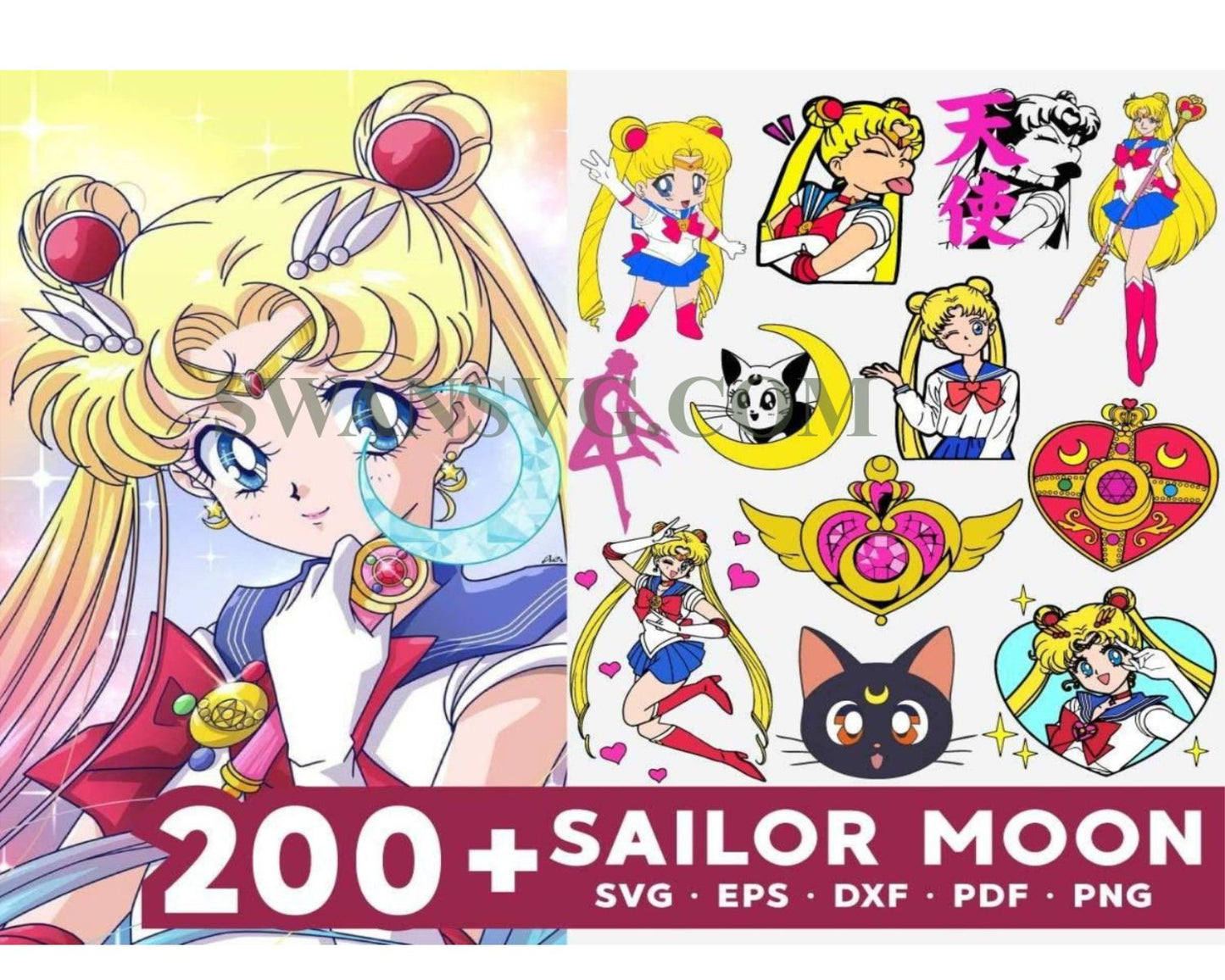 Sailor Moon Bundle, Trending Svg, Sailor Moon Svg