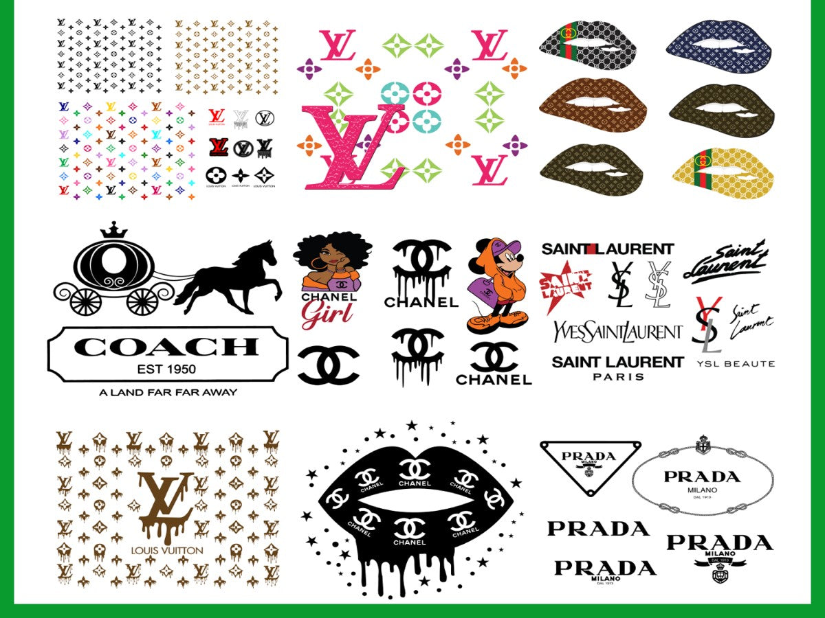 Fashion Logo Bundle Svg, Brand Logo Svg, Famous Brand Svg