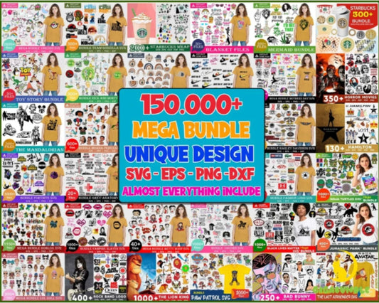 150000 Unique Giga Bundle Svg, Mega Bundle Svg, Mega Bundle Svg