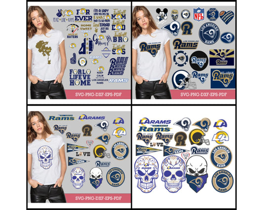 Los Angeles Rams Bundle Svg, Rams Svg, Rams logo svg, Nfl svg