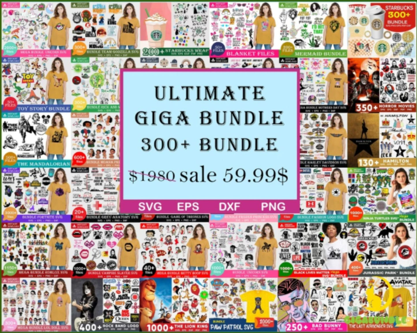 300k Ultimate Giga Bundle svg, Mega bundle svg, Bundle Svg, Svg Bundle