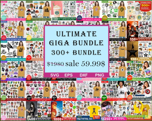 300k Ultimate Giga Bundle svg, Mega bundle svg, Bundle Svg, Svg Bundle