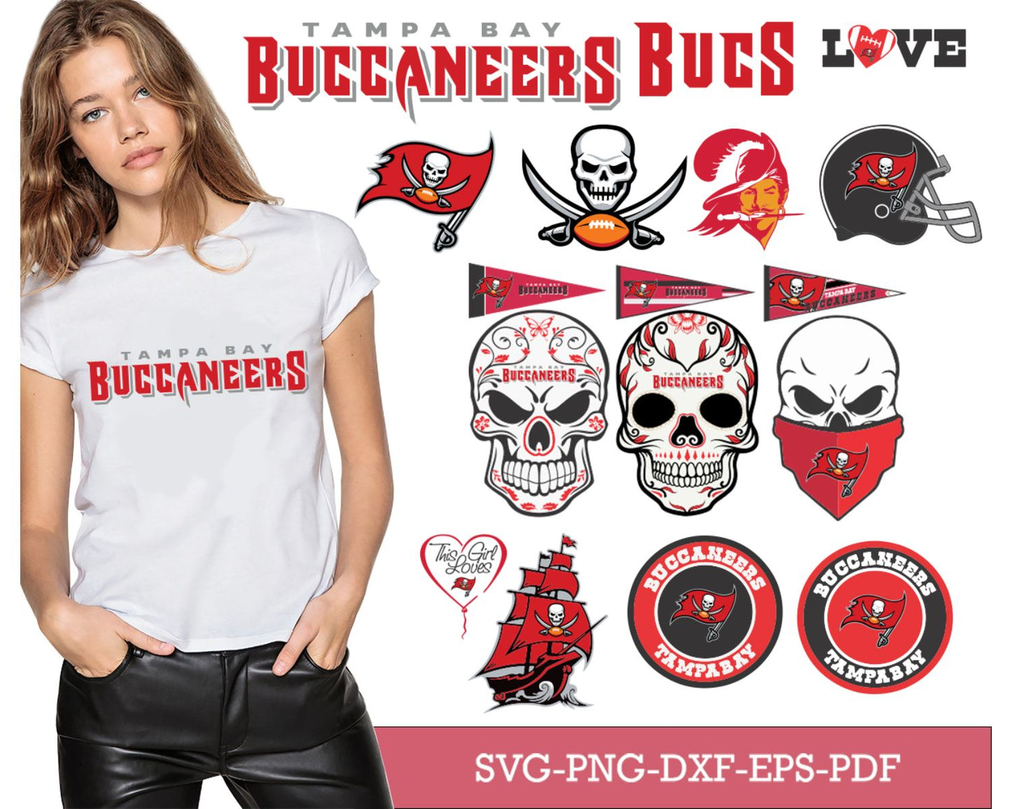 Tampa Bay Buccaneers Bundle Svg, Buccaneers Svg, Buccaneers logo svg