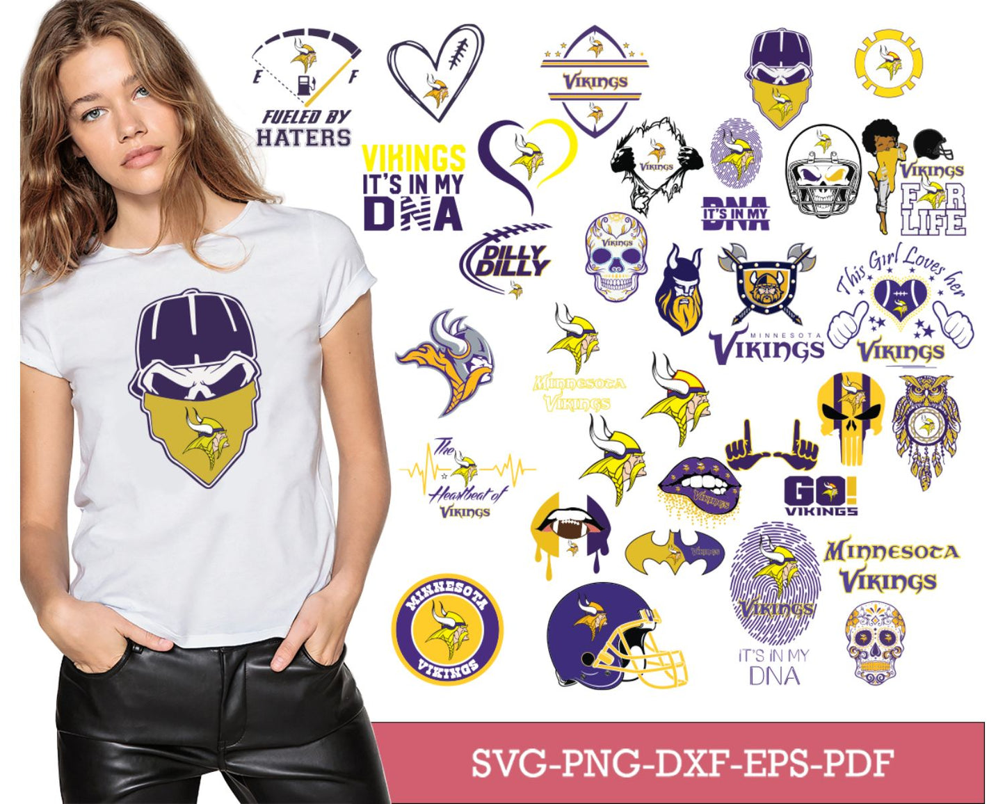 Minnesota Vikings Bundle Svg, Vikings Svg, Vikings logo svg