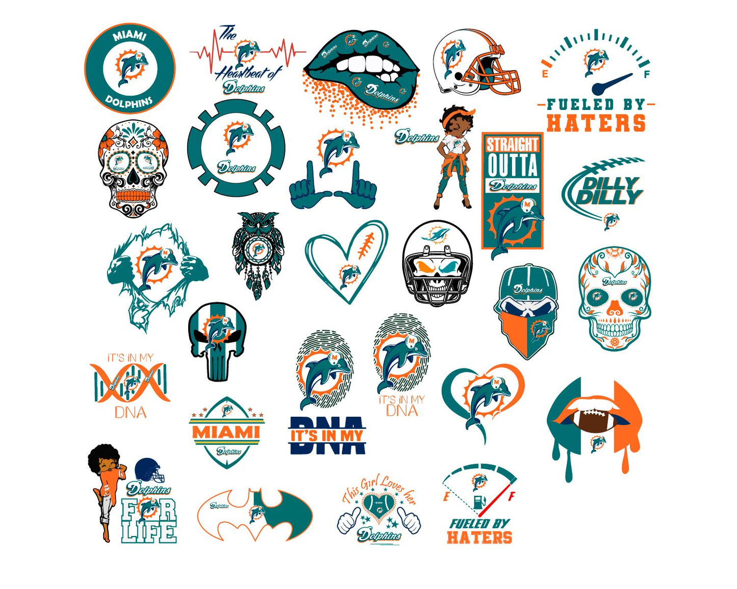 Miami Dolphins Bundle Svg, Dolphins Svg, Dolphins logo svg, Nfl svg