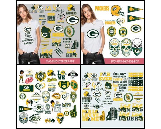 Green Bay Packers Bundle Svg, Packers Svg, Packers logo svg, Nfl svg