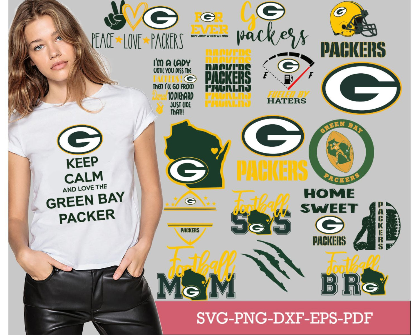 Green Bay Packers Bundle Svg, Packers Svg, Packers logo svg, Nfl svg