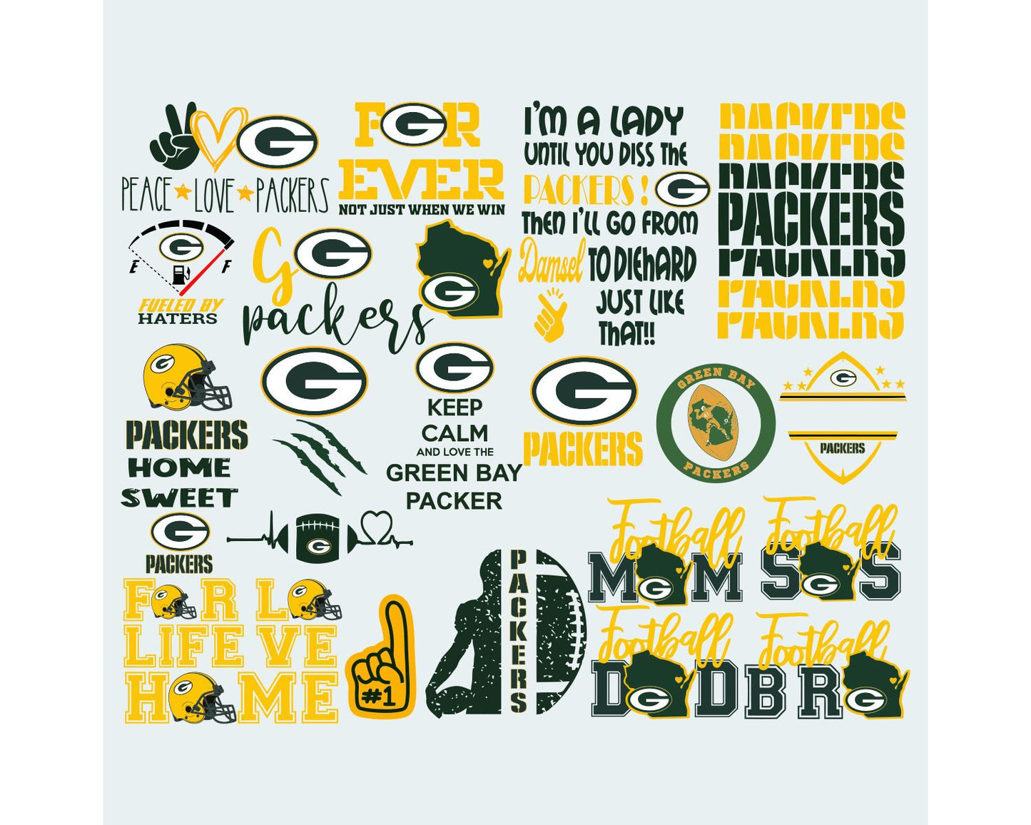 Green Bay Packers Bundle Svg, Packers Svg, Packers logo svg, Nfl svg