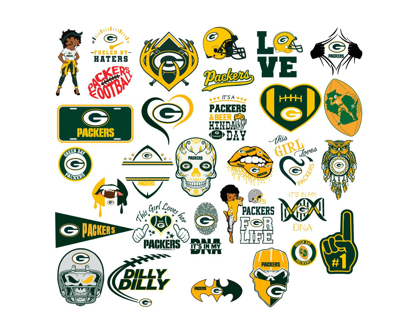 Green Bay Packers Bundle Svg, Packers Svg, Packers logo svg, Nfl svg