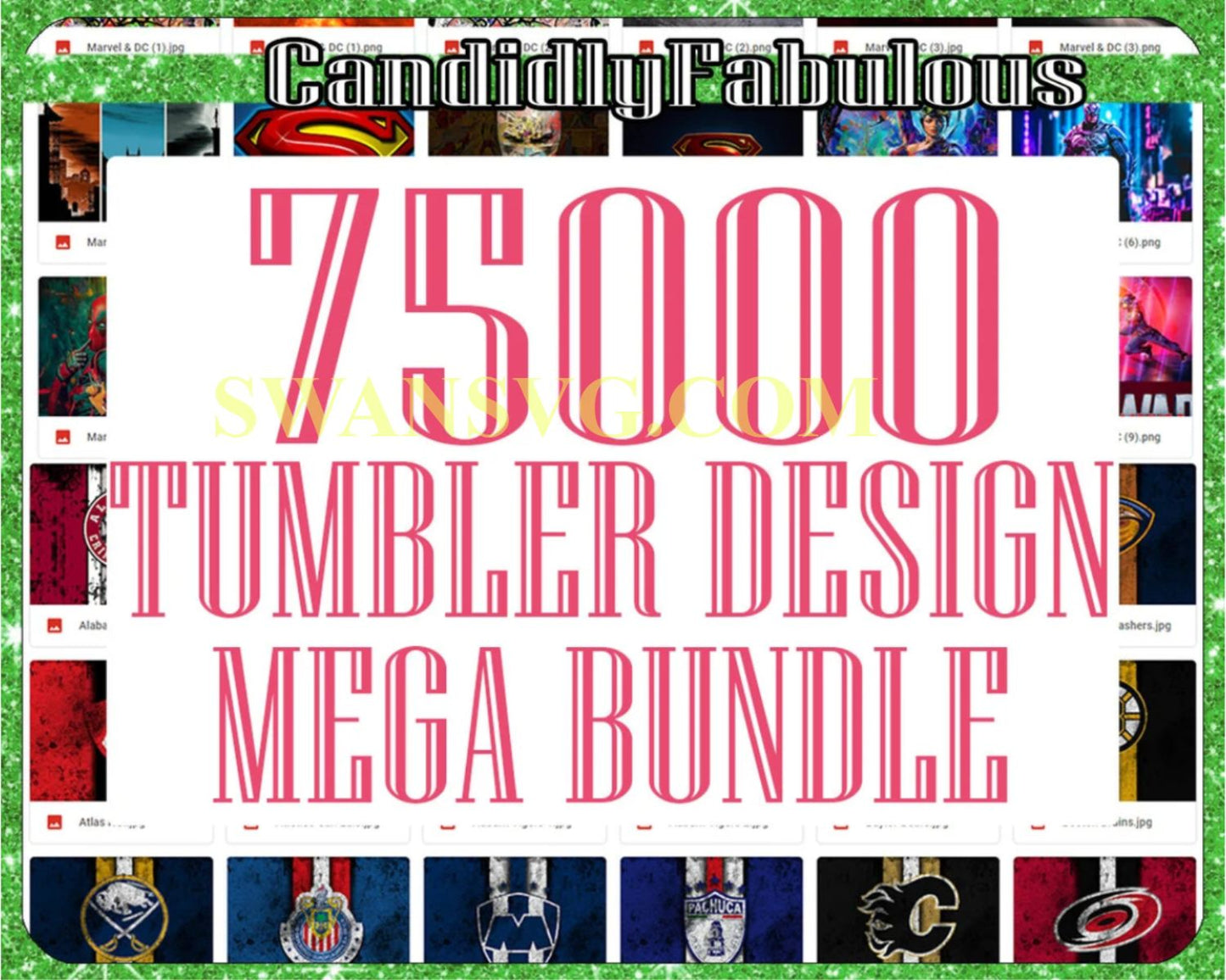 75000 Tumbler design bundle, ultimate design bundle for tumbler