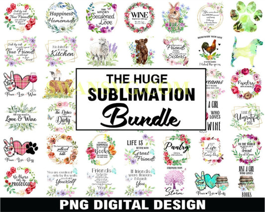 40 Huge Sublimation Bundle, Mug PNG Files, Mama Sublimation Download