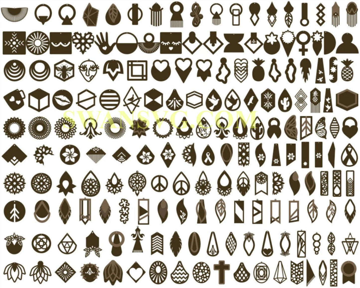 700 Earring svg, Leather Earrings svg, Earring Template svg bundle