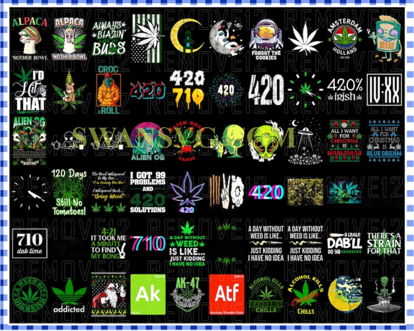 1000 Cannabis Png Designs, Bundle Png File, Dope Bundle, Smoke weed