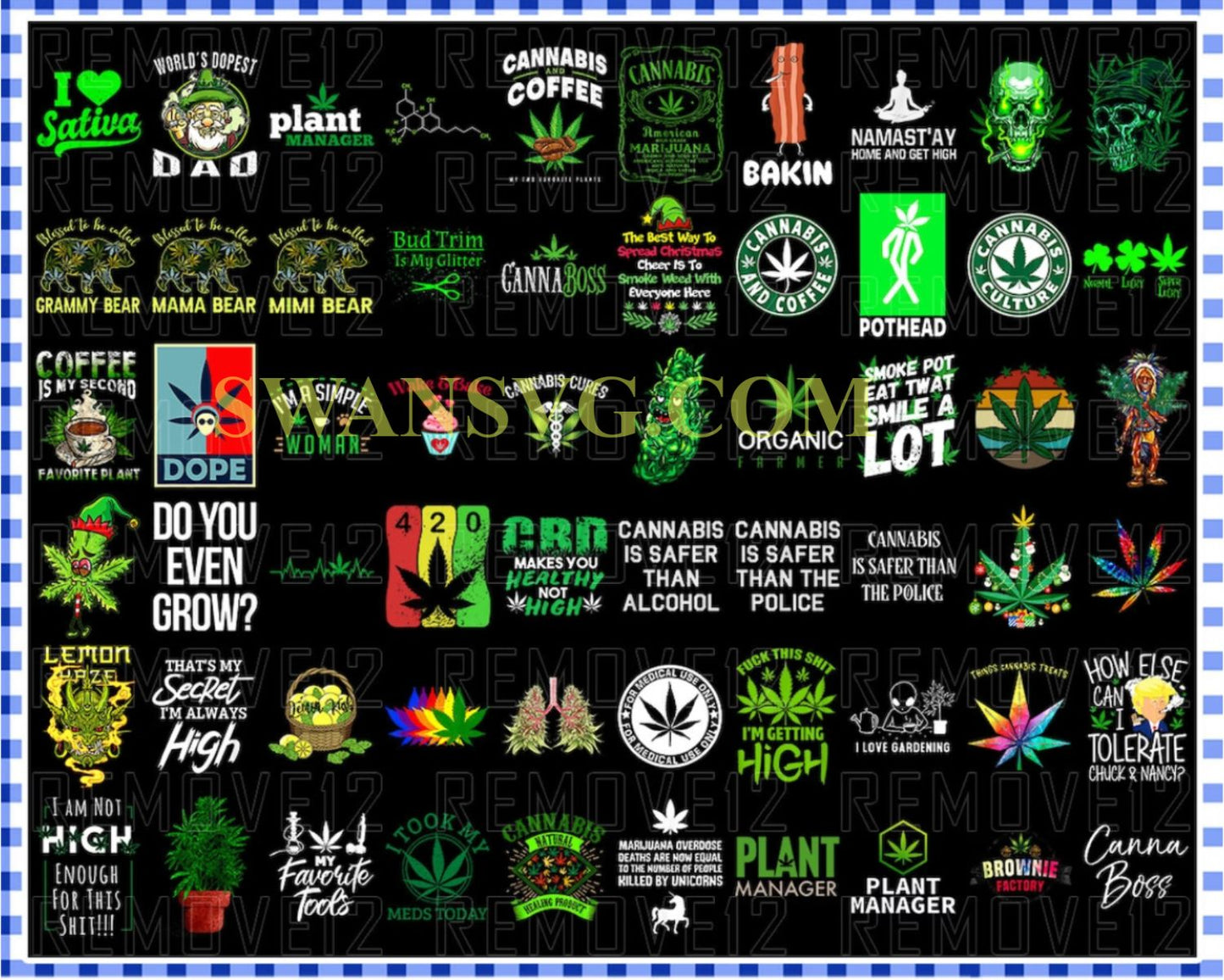 1000 Cannabis Png Designs, Bundle Png File, Dope Bundle, Smoke weed