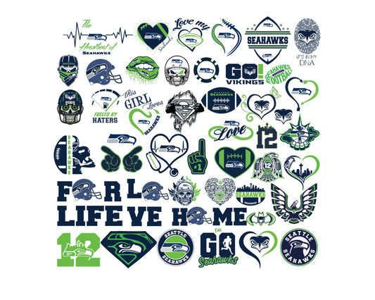 Seattle Seahawks Bundle Svg, Sport Svg, Sport Bundle Svg, Seattle