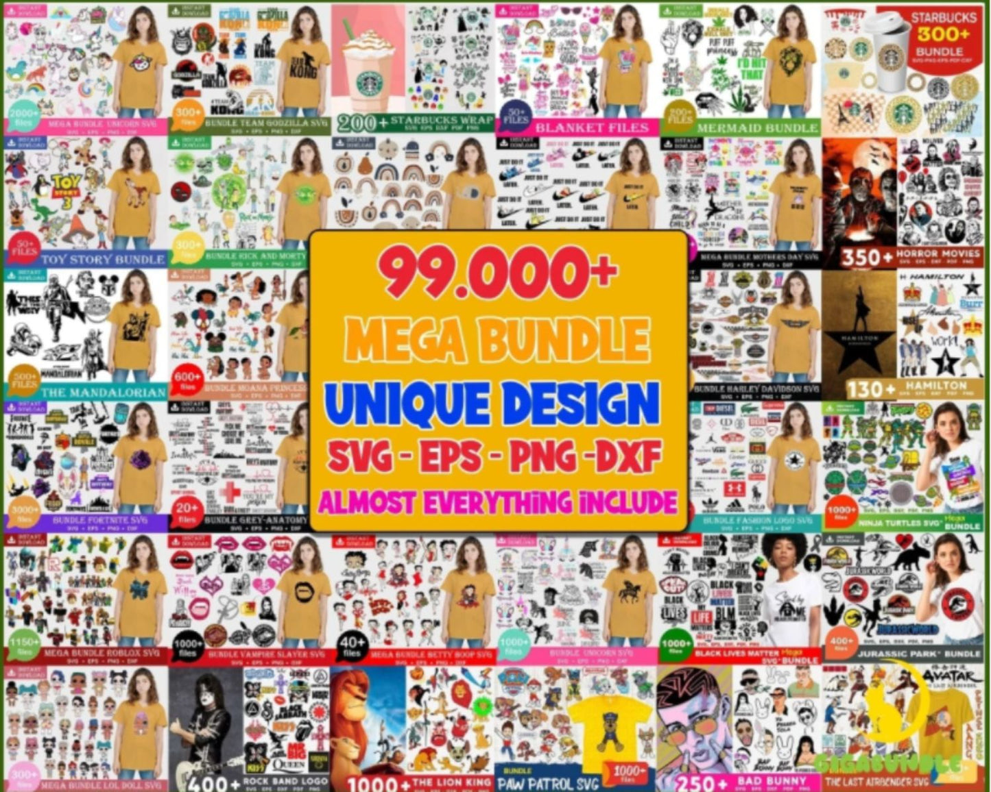 99000 Unique Ultimate Bundle Svg, Mega Bundle Svg, Ultimate Bundle Svg