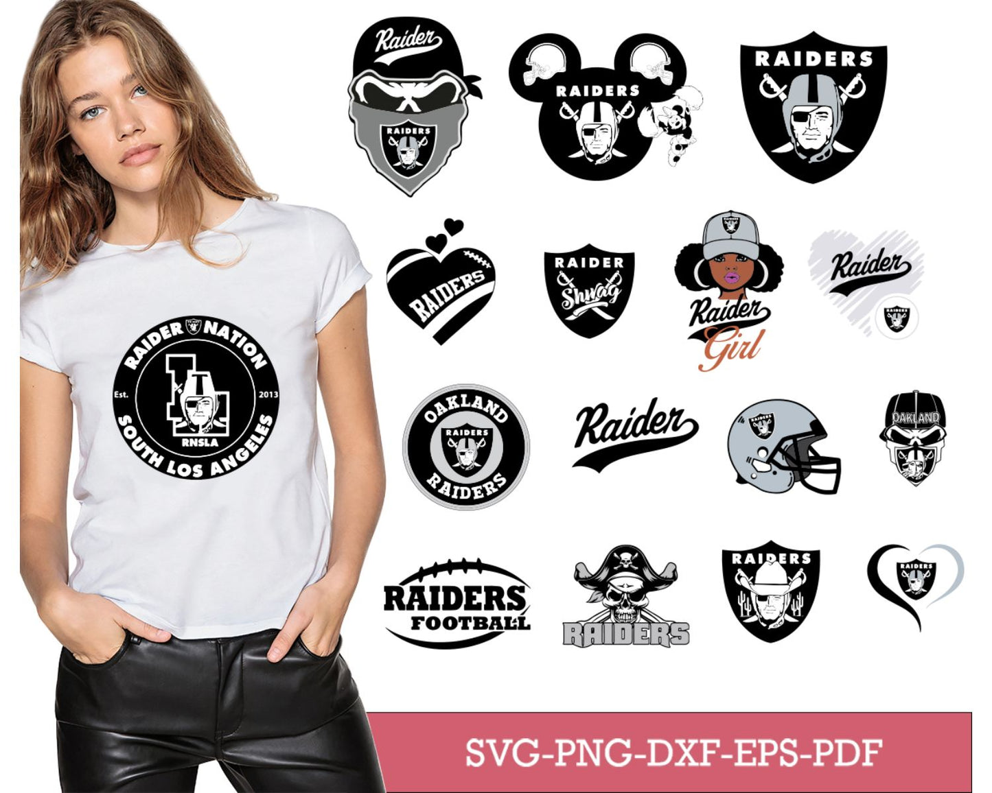 Las Vegas Raiders Bundle Svg, Raiders Svg, Raiders logo svg, Nfl svg