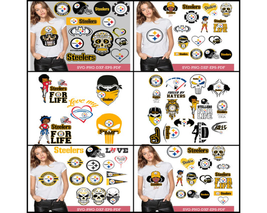 Pittsburgh Steelers Bundle Svg, Steelers Svg, Steelers logo svg