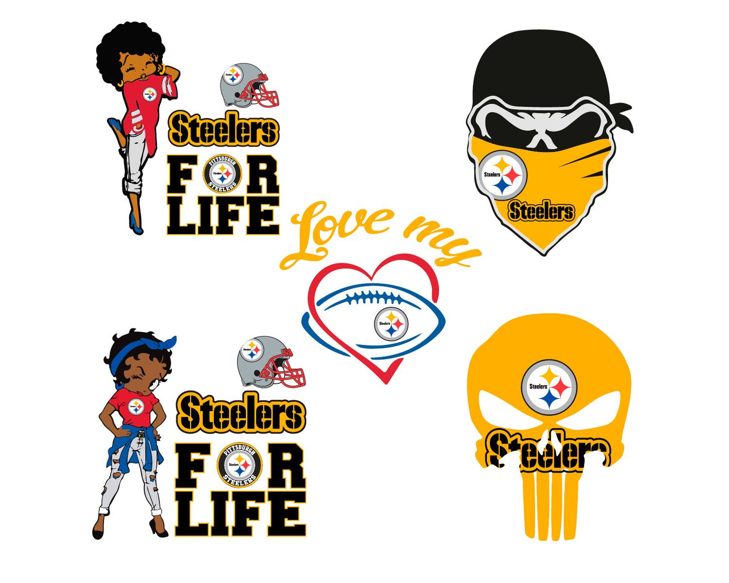 Pittsburgh Steelers Bundle Svg, Steelers Svg, Steelers logo svg